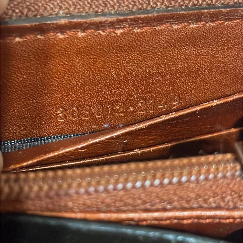 Gucci Orange/Brown Leather Wallet with SilverLogo - Picture 10 of 12
